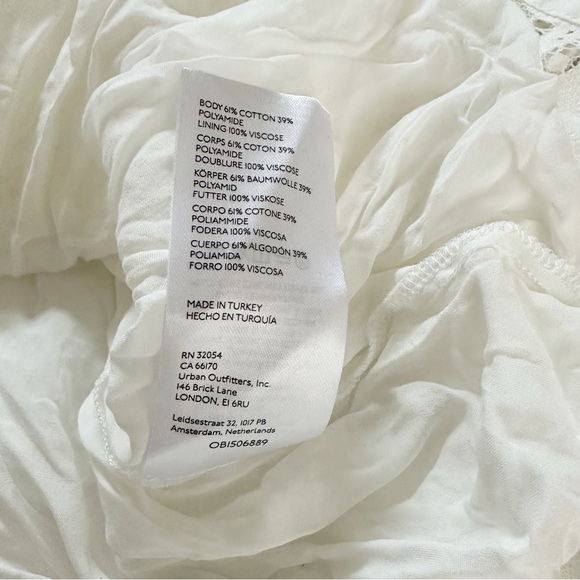 Anthropologie Maeve Eyelet Midi Dress White Size 10 NWT - Picture 12 of 15